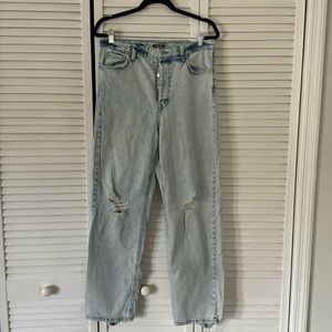 Wild Fable -Target- Distressed Light Wash Straight Jeans
